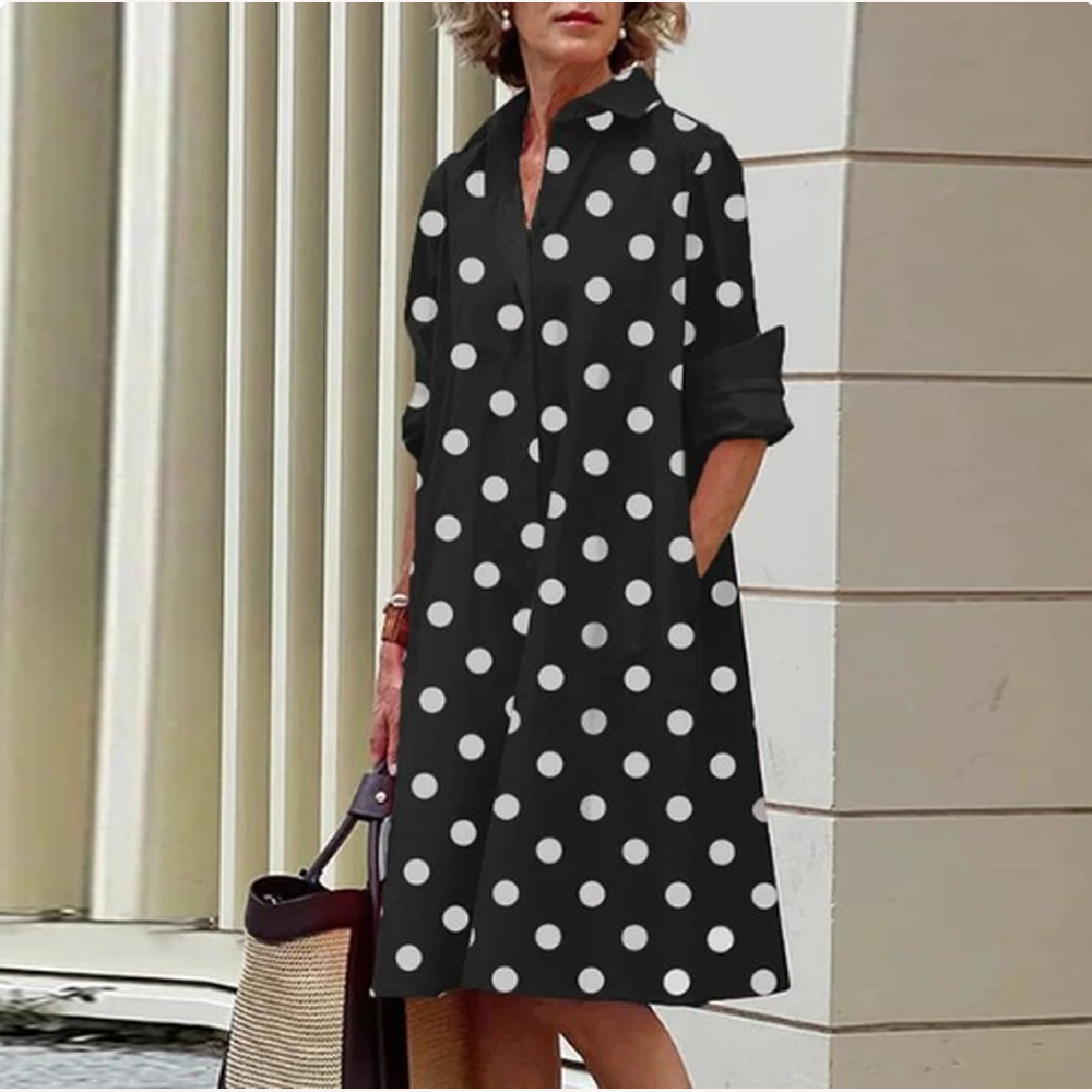 Robe Femme Chemise Unie en Denim de Haute Qualité – Élégance, Confort et Coupe Flatteuse