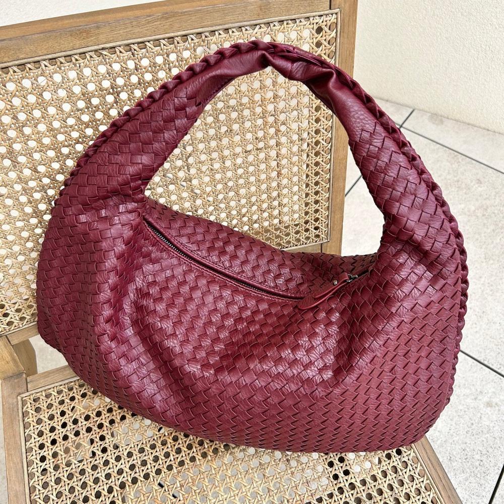 Sac à Main Femme Tressé en Cuir – Élégant et Spacieux avec Bandoulière Ajustable