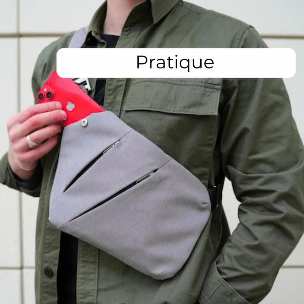 Sac Antivol Femme en Nylon à Rayures – Pratique et Élégant, Sac à Main et Bandoulière pour Sorties et Voyages