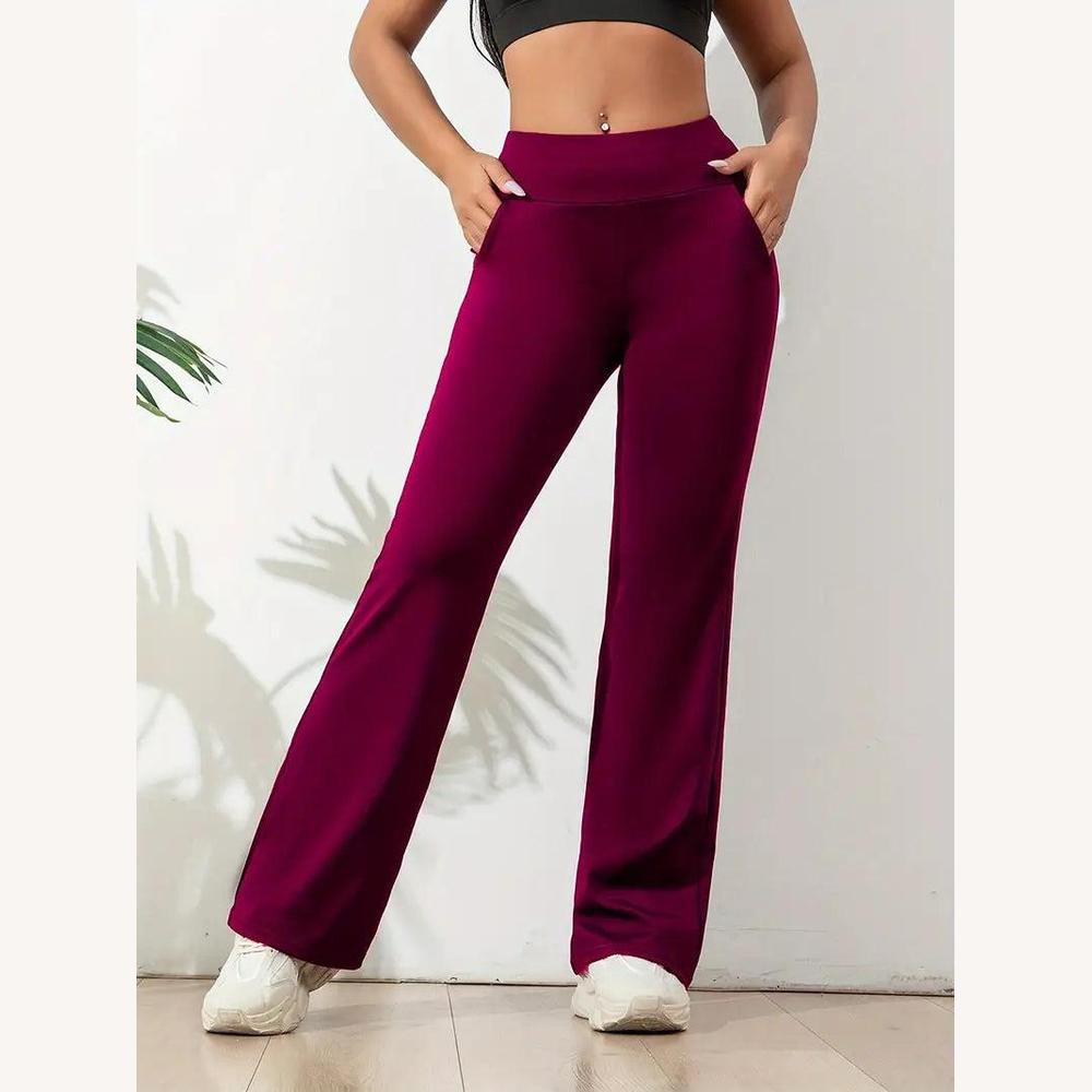 Women's High Waisted Yoga Pants with Breathable Fabric - Optimal Comfort for Sports and Relaxation