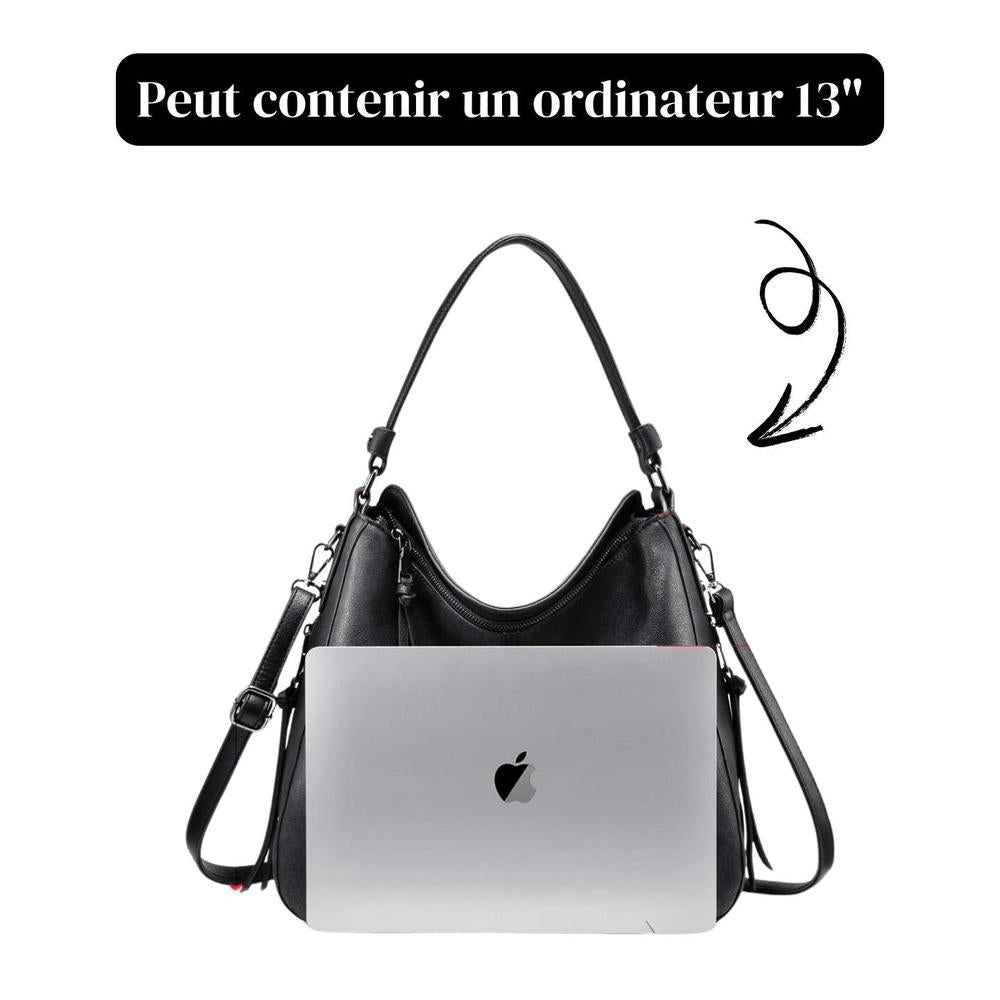 Sac à Main 2 en 1 en Cuir PU pour Femme – Élégant et Pratique, Dimensions 35x28x13 cm, Idéal pour Quotidien et Sorties