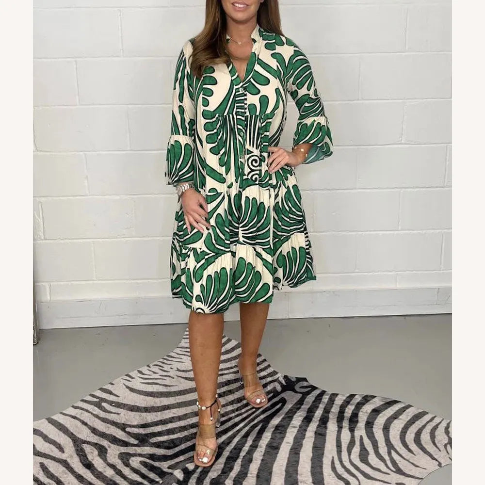 Robe d'Été Longue Femme Chic à Motif Floral - Tissu Léger et Confortable pour Été