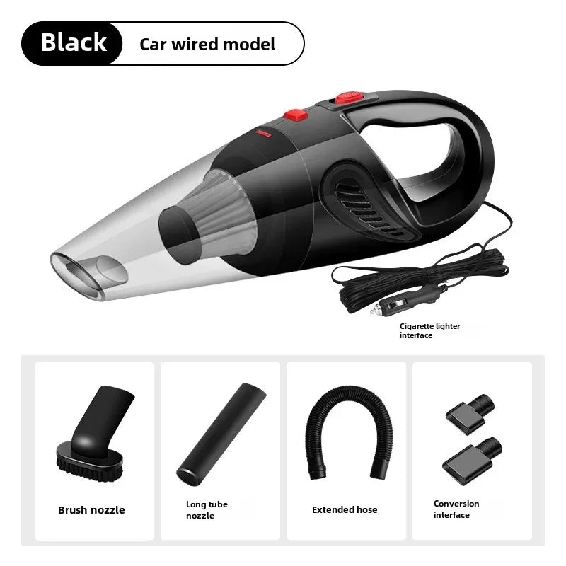 Aspirateur à main filaire haute puissance avec charge USB – Utilisation à sec et humide, portable et léger