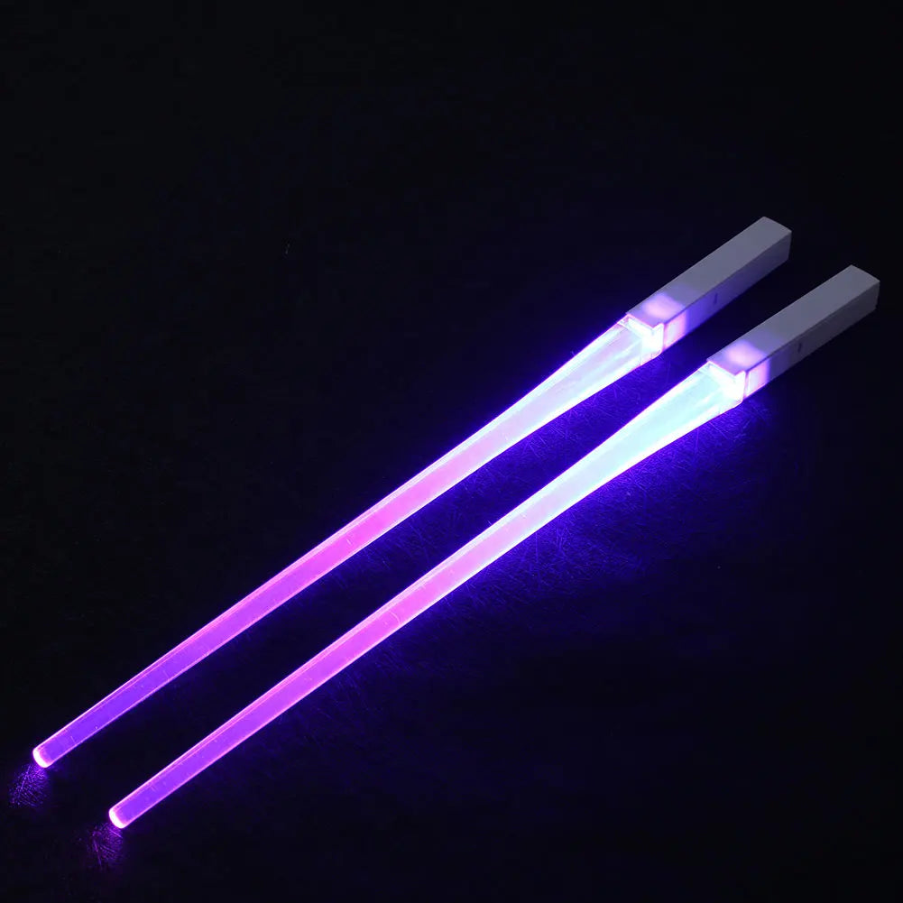 Baguettes lumineuses LED en forme de sabre laser – Ustensiles amusants pour enfants