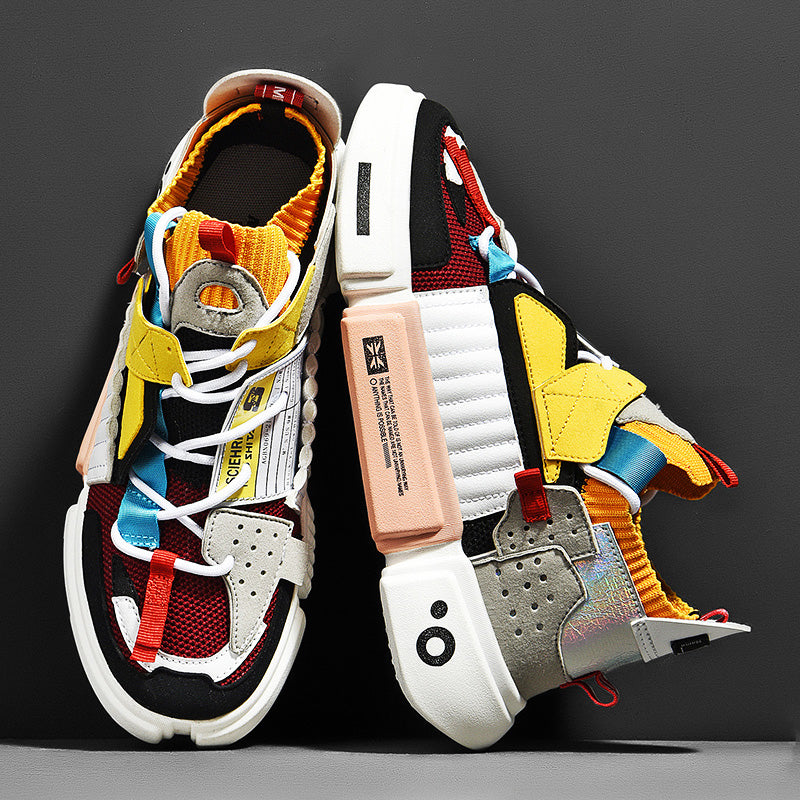 Baskets Skater Homme Respirantes - Style Streetwear Polyvalent, Confort Durable et Léger pour Quotidien