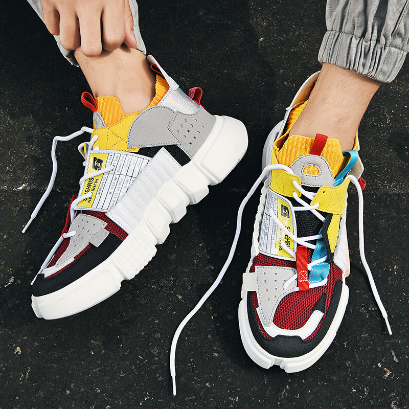 Baskets Skater Homme Respirantes - Style Streetwear Polyvalent, Confort Durable et Léger pour Quotidien