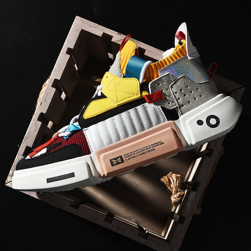 Baskets Skater Homme Respirantes - Style Streetwear Polyvalent, Confort Durable et Léger pour Quotidien