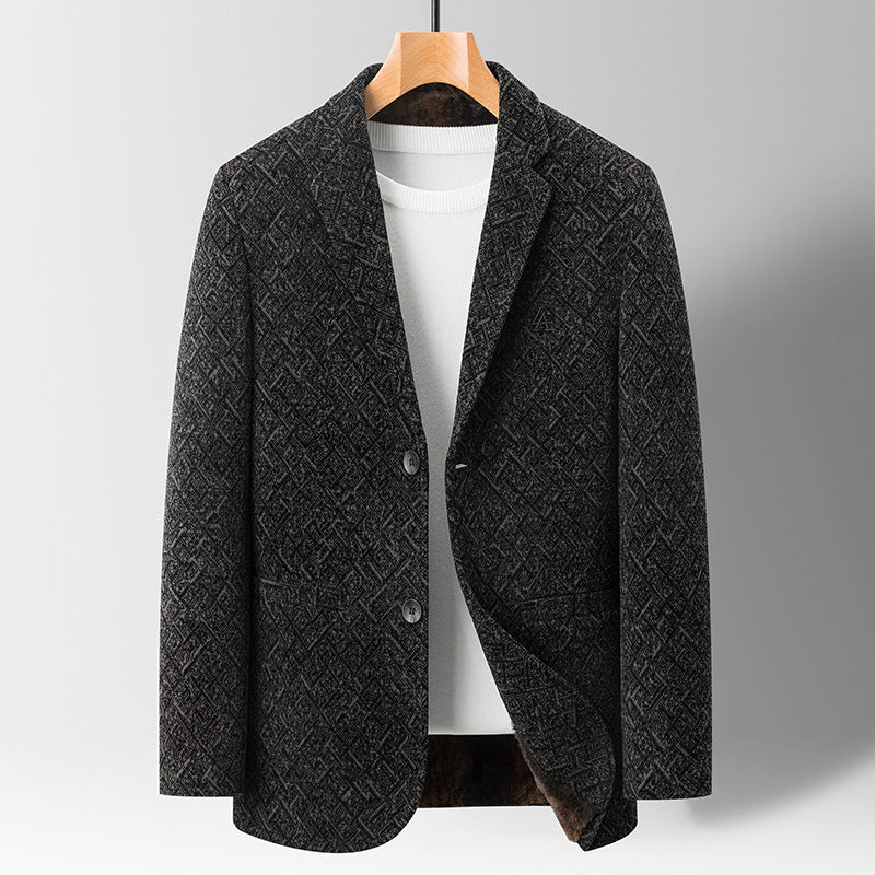 Blazer Slim for Men in Chenille – Stylish and Casual for Fall and Winter