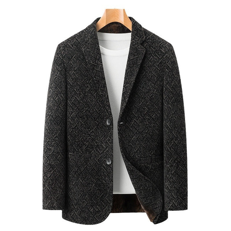 Blazer Slim for Men in Chenille – Stylish and Casual for Fall and Winter