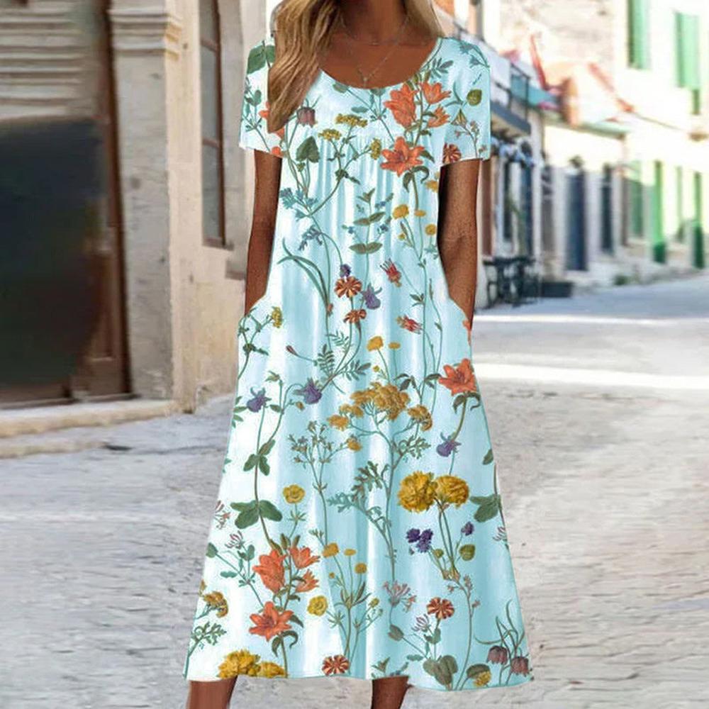Robe d'Été Femme Chic Longue en Polyester - Élégante et Confortable pour Toutes les Occasions