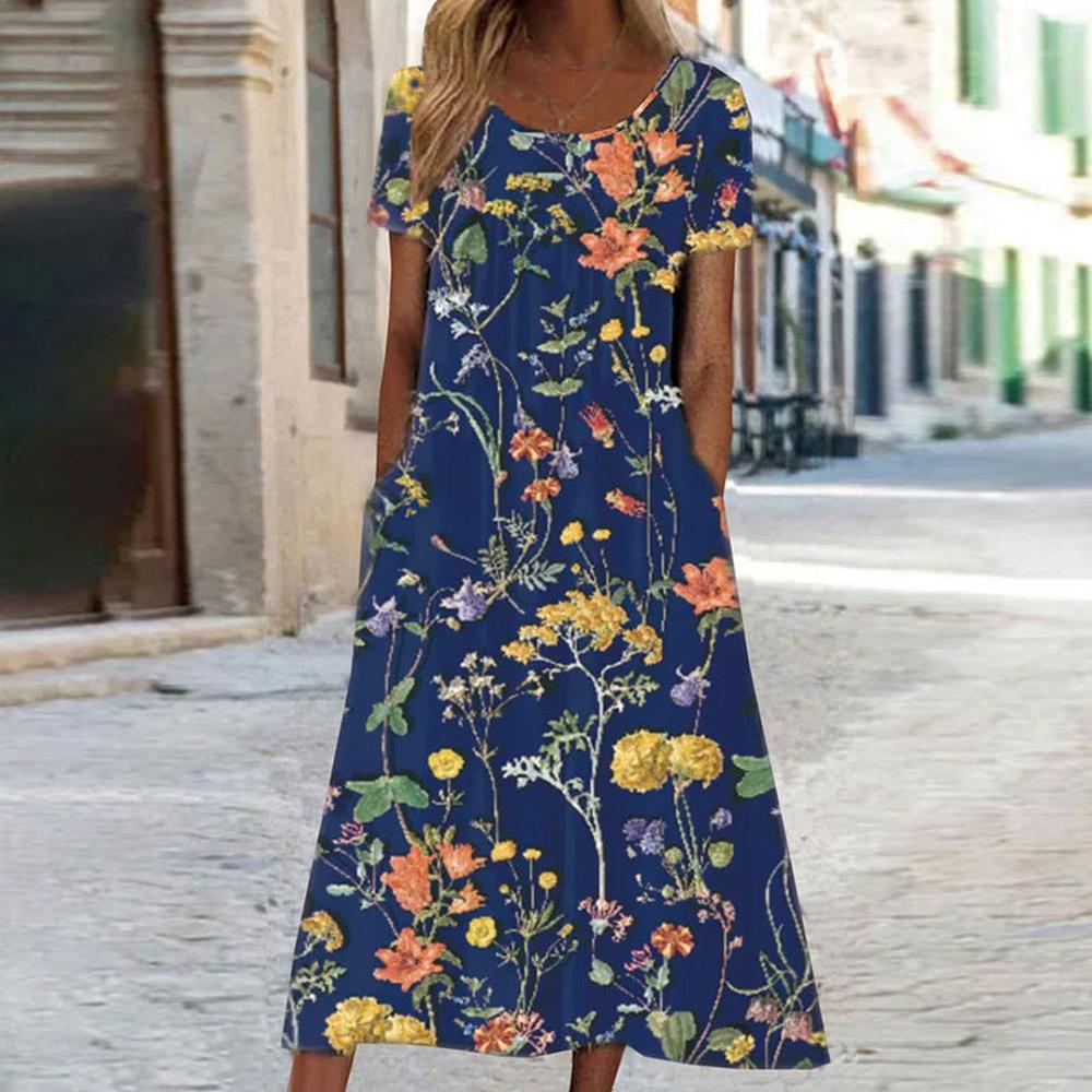 Robe d'Été Femme Chic Longue en Polyester - Élégante et Confortable pour Toutes les Occasions