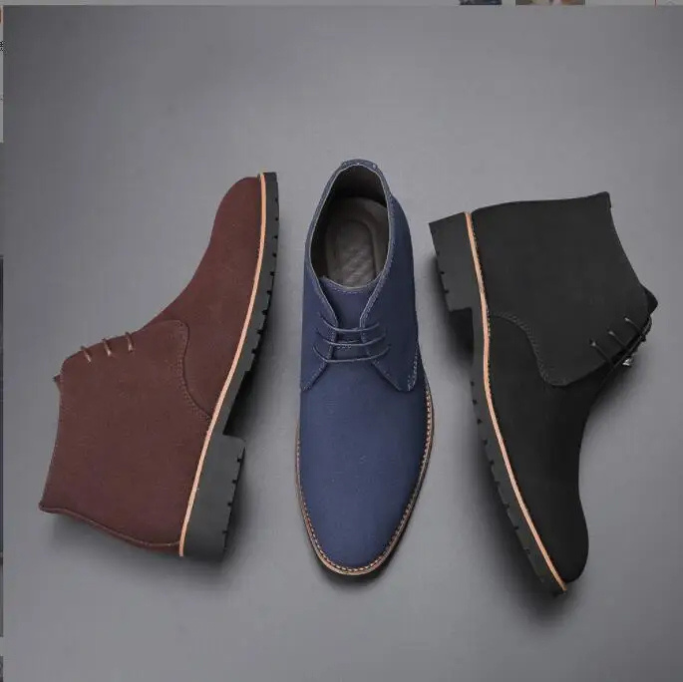 Bottes Chukka en Daim pour Hommes avec Semelle Ergonomique – Confort et Élégance au Quotidien