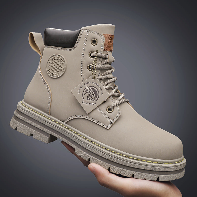 Bottes à Lacets Isolantes pour Hommes avec Doublure en Polaire et Semelle Crantée Antidérapante – Taille 39 à 45