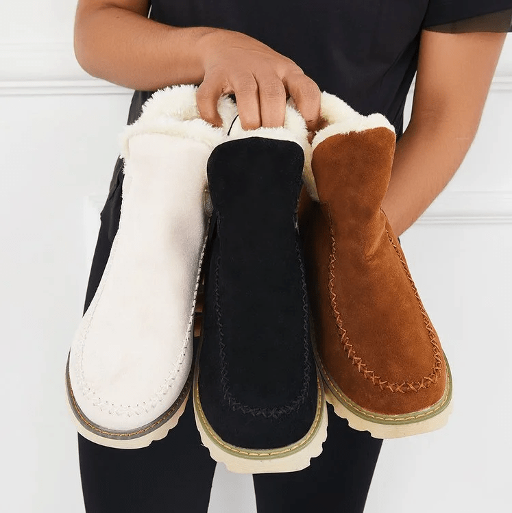 Bottes d'Hiver Femme en Suède avec Doublure en Polaire - Confort et Style 3