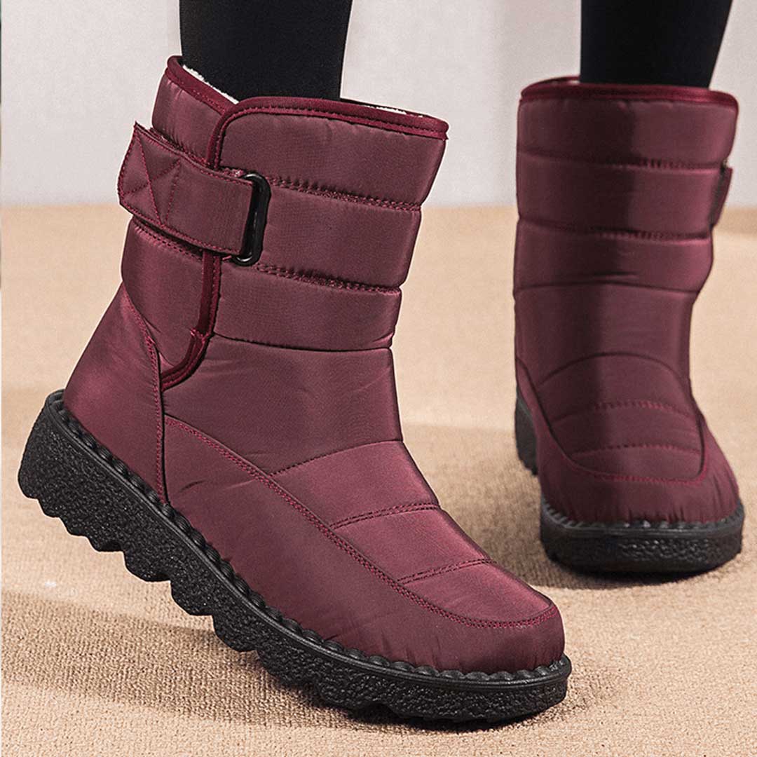 Bottes d'Hiver Isolantes Femme - Mi-Mollet, Chaudes et Confortables 1