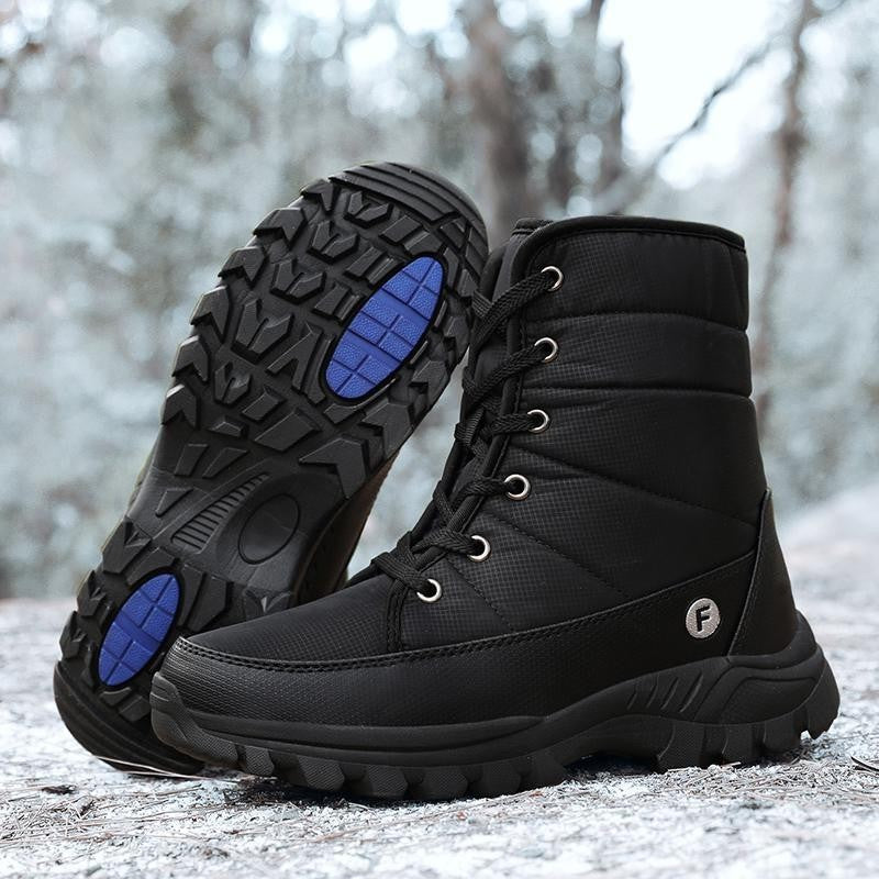 Bottes d'Hiver Isolantes à Tube Haut en Nylon avec Semelle Antidérapante et Rembourrage Confortable – Taille 36 à 46