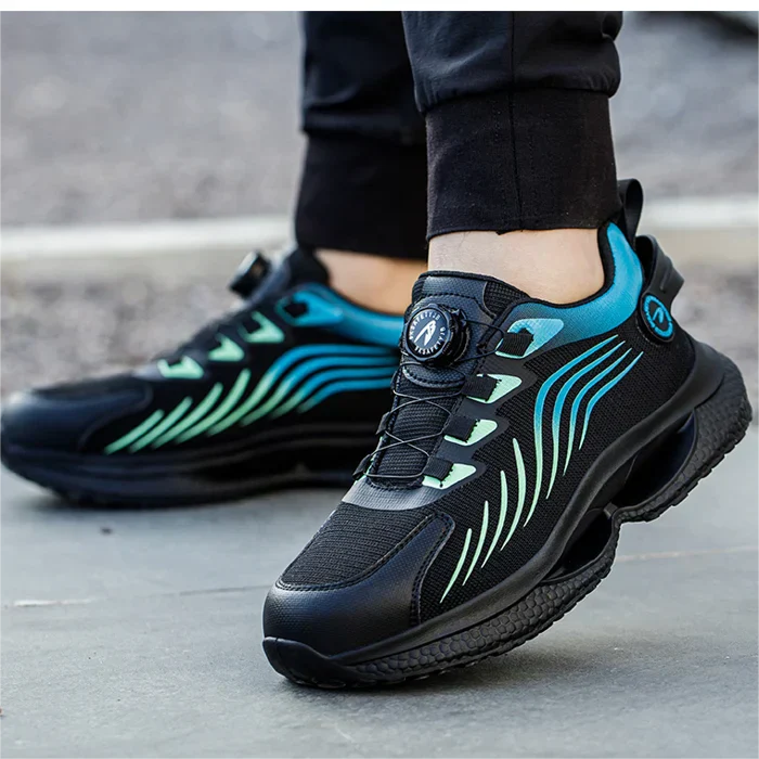 Bottes de Travail Légères avec Protection Contre les Chocs et Semelle Antidérapante – Chaussures de Sécurité Respirantes pour Hommes