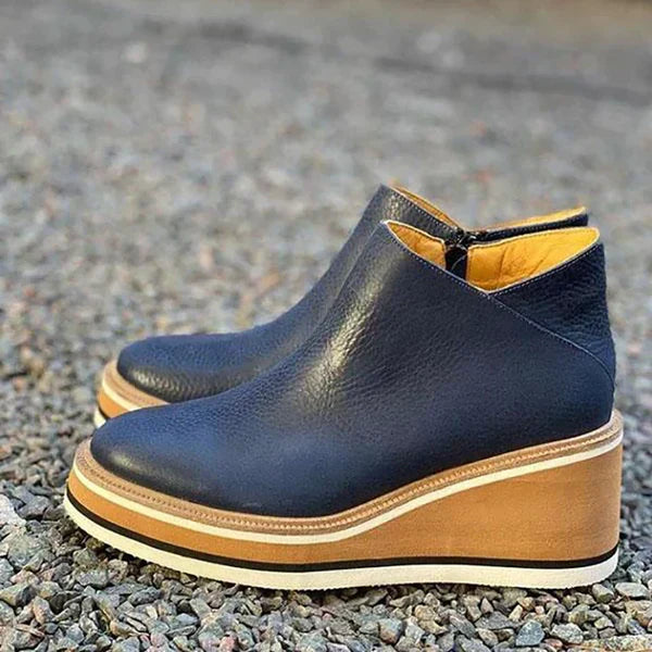 Elegant Women's Leather Boots with Medium Heel for Comfort and Style