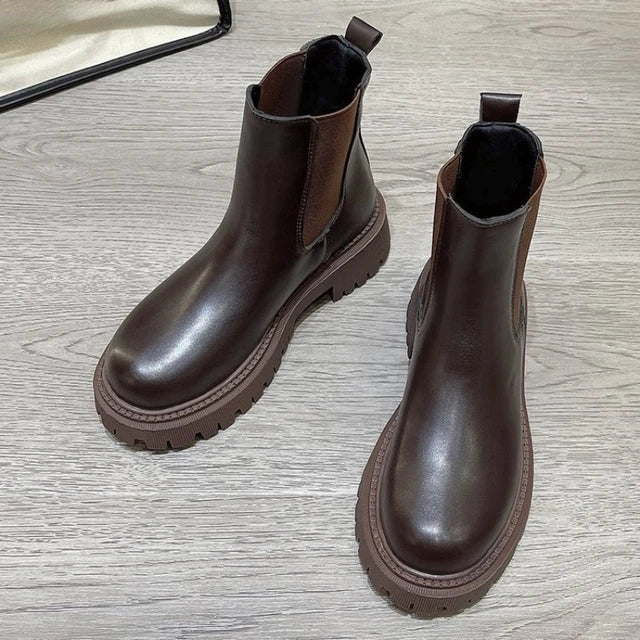 Bottines Chelsea pour Femmes avec Semelle Épaisse en PU - Confort et Style Automnal 2