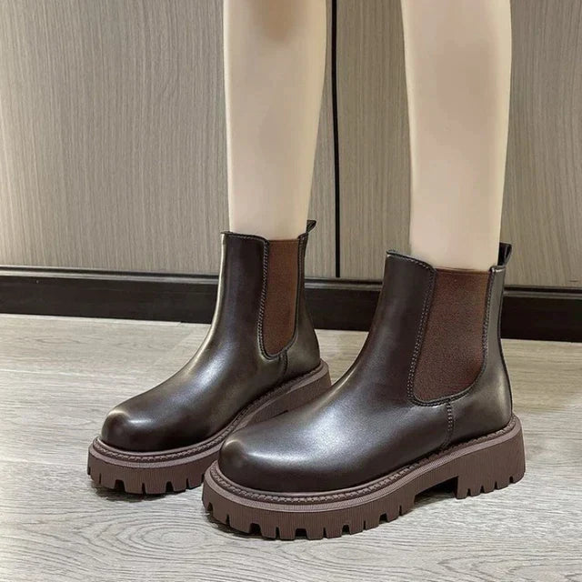 Bottines Chelsea pour Femmes avec Semelle Épaisse en PU - Confort et Style Automnal 4