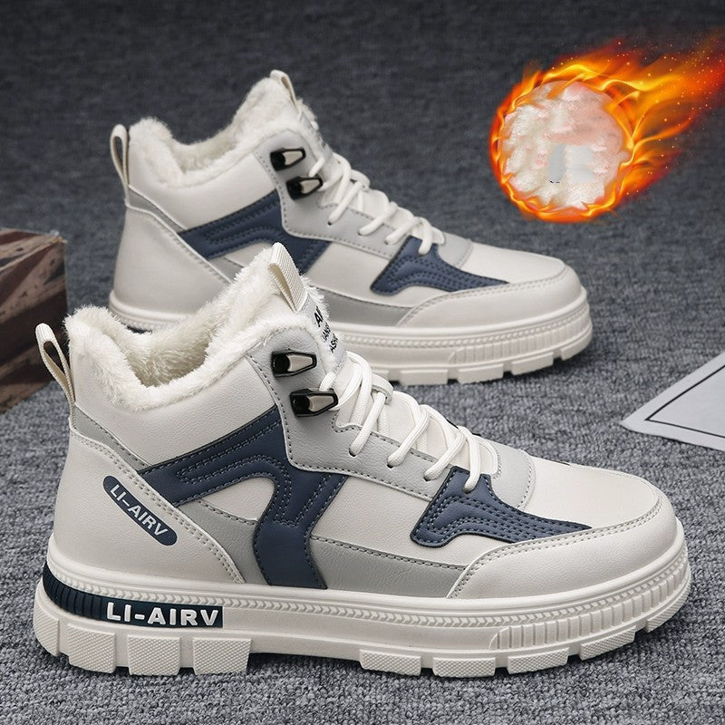 Bottines Montantes Isolantes pour Homme avec Doublure en Fausse Fourrure - Idéales pour l'Hiver