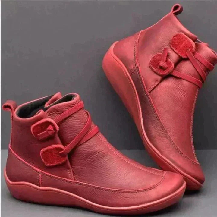 Bottines imperméables pour femmes en cuir synthétique – Confort et style pour la pluie 1