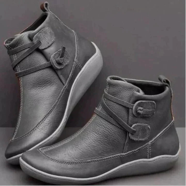 Bottines imperméables pour femmes en cuir synthétique – Confort et style pour la pluie 2