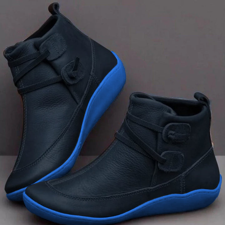 Bottines imperméables pour femmes en cuir synthétique – Confort et style pour la pluie 3