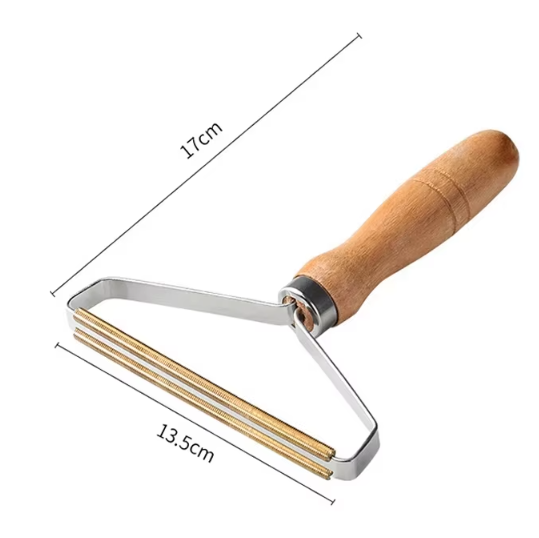 Brosse en bois pour poils d'animaux – Outil de nettoyage portable et écologique