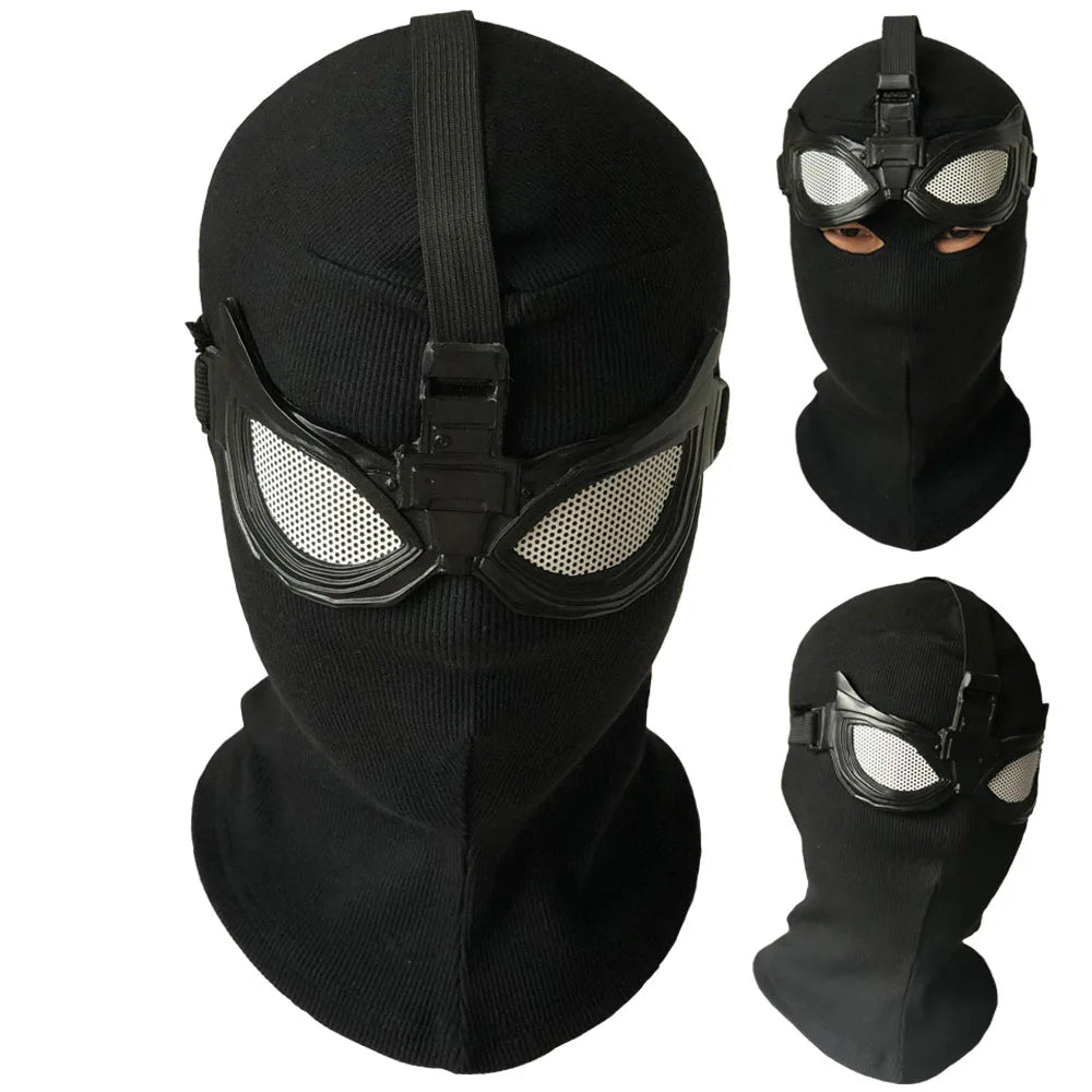 Cagoule Spider Mask Stealth pour Cosplay et Halloween – Masque Noir Unisexe
