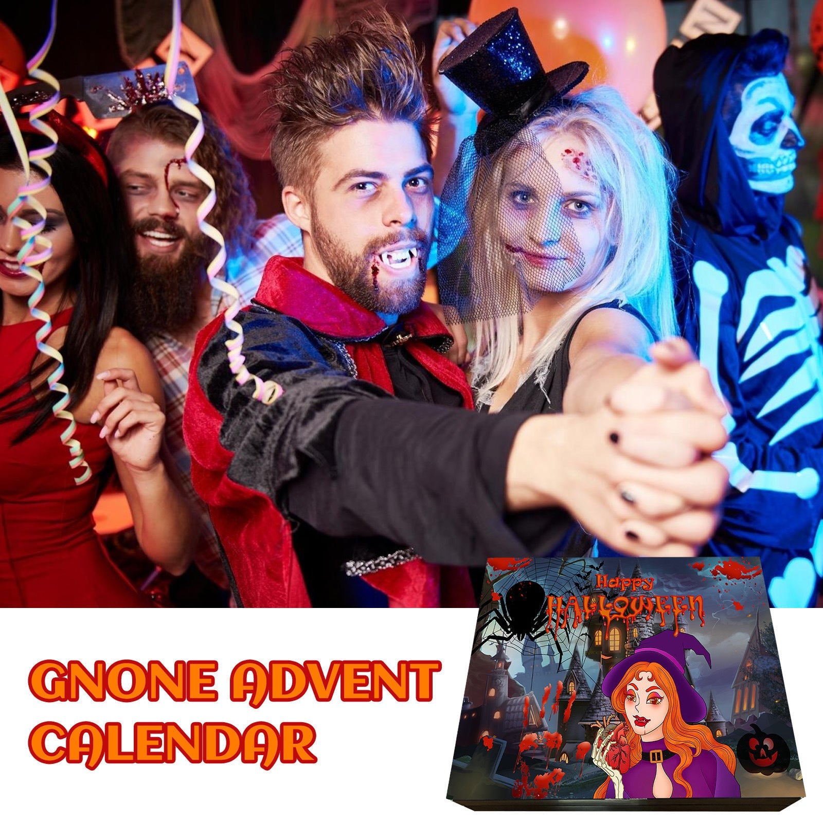 Calendrier de Compte à Rebours Halloween 31 Jours pour Enfants – Jouet Éducatif en Caoutchouc, 10,5 x 26 cm