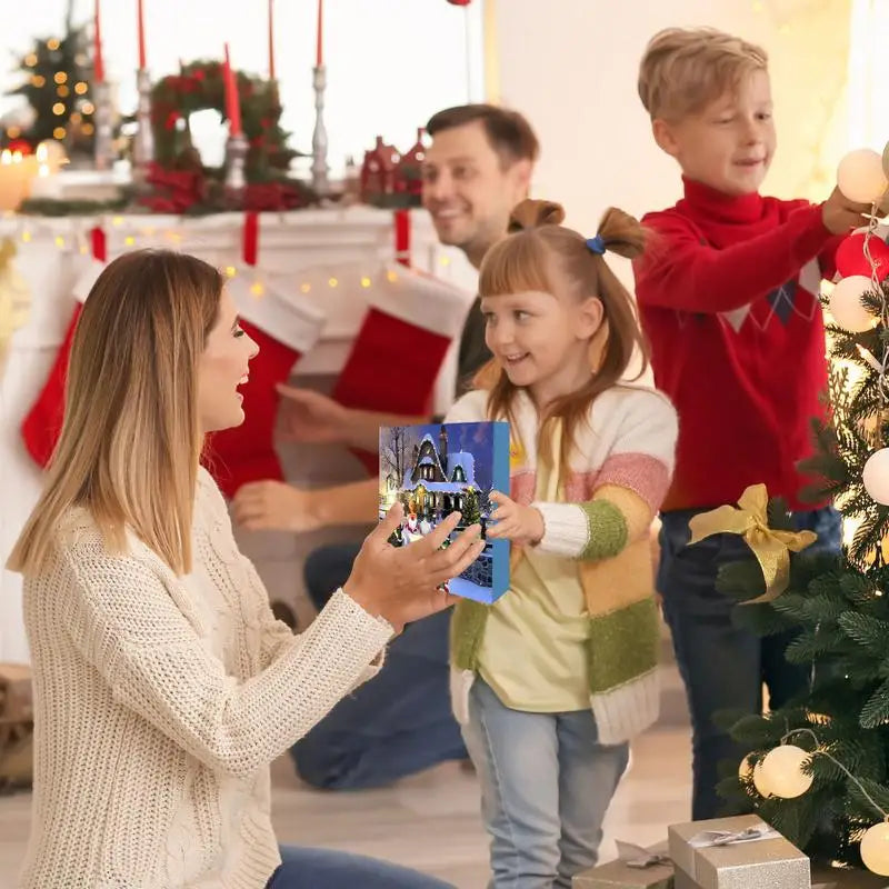 Calendrier de l'Avent Gnome de Noël avec 24 Gnomes Moelleux en Tissus Doux – Décoration Festive pour Compte à Rebours