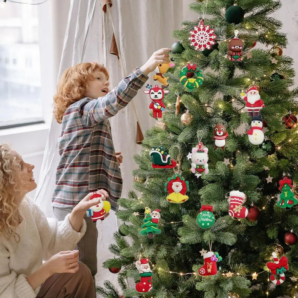 Calendrier de l'Avent Gnome de Noël avec 24 Gnomes Moelleux en Tissus Doux – Décoration Festive pour Compte à Rebours