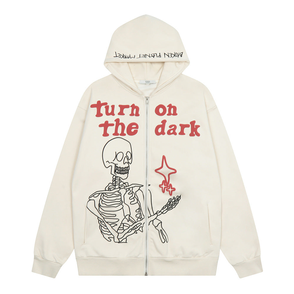Cardigan à Capuche Surdimensionné pour Homme en Coton - Style Urbain Automnal 0