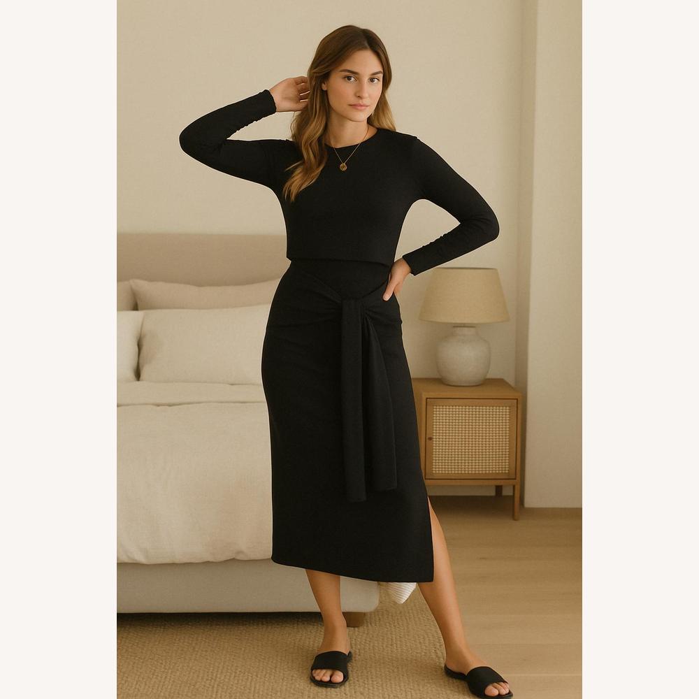 Ensemble Tailleur Femme Élégant avec Haut Court et Jupe Taille Haute – Chic et Confortable pour Toutes Occasions