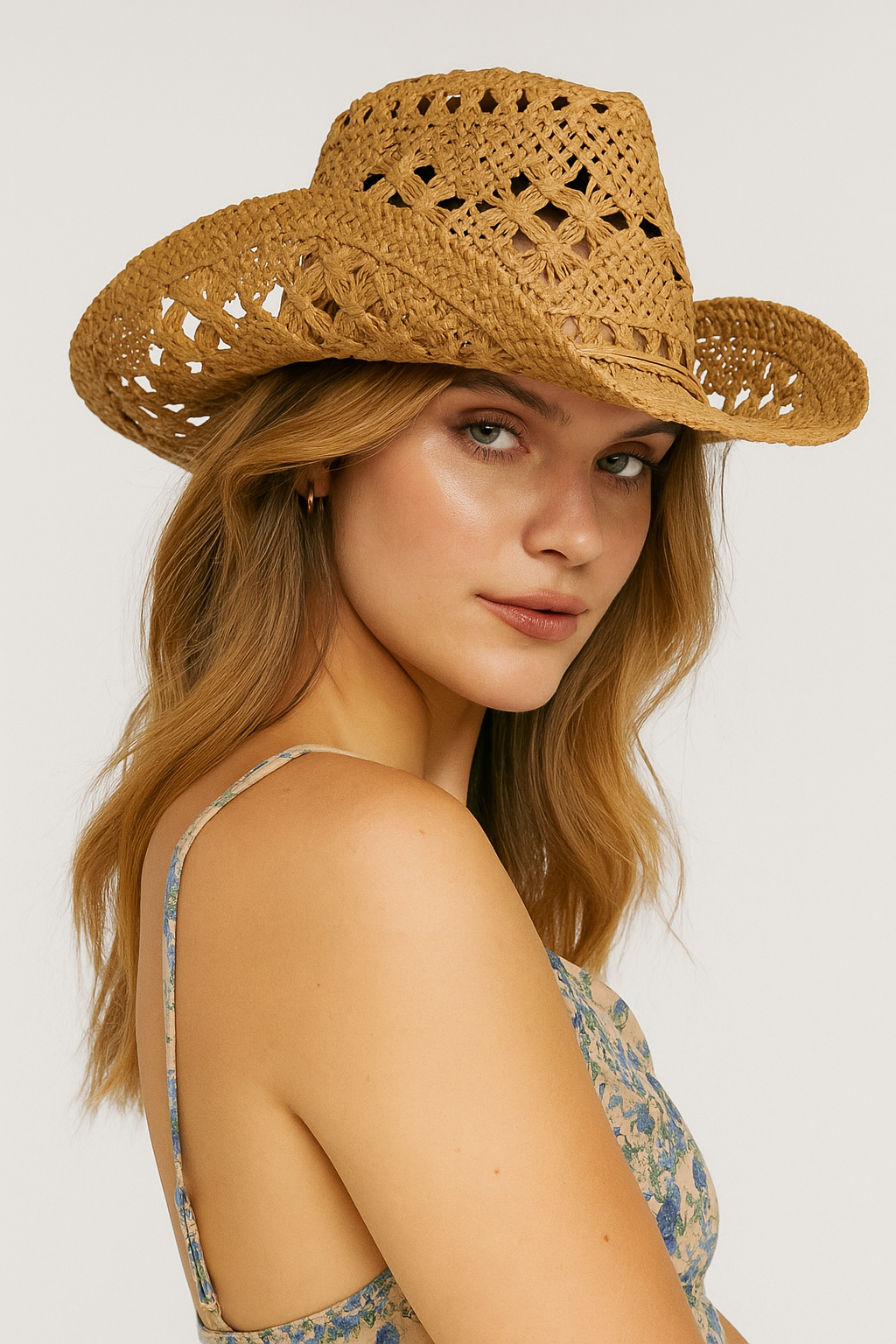 Chapeau de Paille Femme Léger - Canotier Élégant pour l'Été, Protection Solaire et Confort Optimal