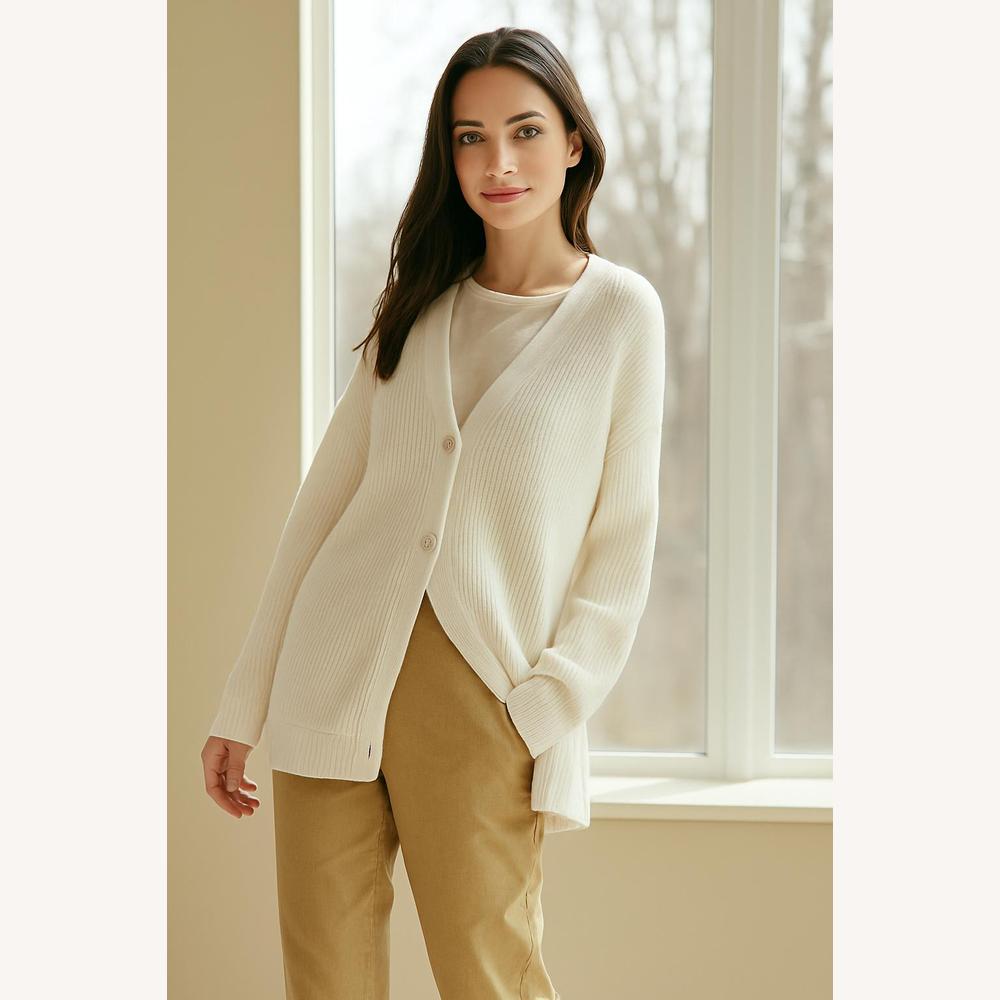 Cardigan Oversize Femme en Maille Douce – Confort et Élégance, Manches Longues, Fermeture à Boutons, Multi-Couleurs