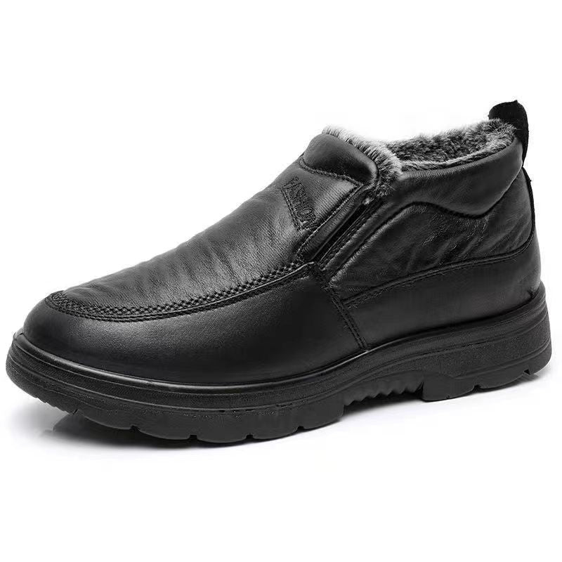 Chaussures Homme Imperméables à Enfiler avec Doublure en Polaire et Semelle Antidérapante – Confort et Style