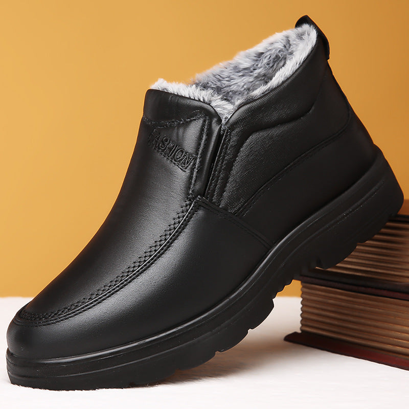 Chaussures Homme Imperméables à Enfiler avec Doublure en Polaire et Semelle Antidérapante – Confort et Style