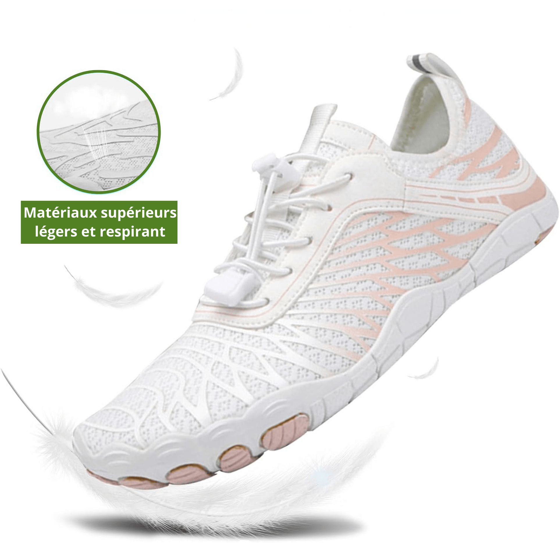 Chaussures Unisexes Légères Pieds Nus avec Semelle Antidérapante – Confort Respirant pour Activités Actives