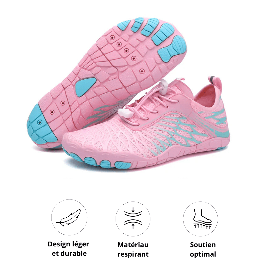 Chaussures Unisexes Légères Pieds Nus avec Semelle Antidérapante – Confort Respirant pour Activités Actives