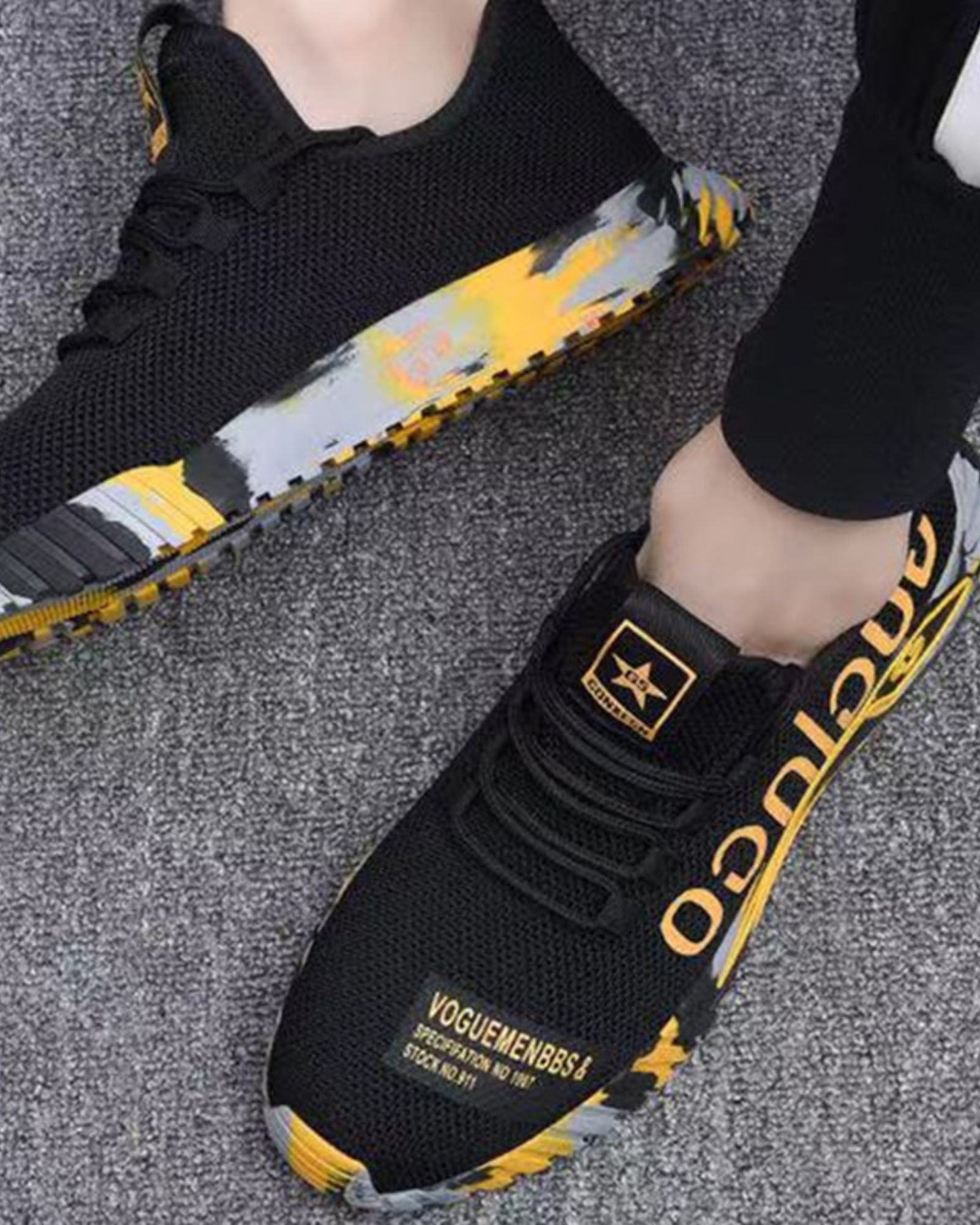 Chaussures de sécurité avec embout en acier et semelle antidérapante – Tige en maille respirante