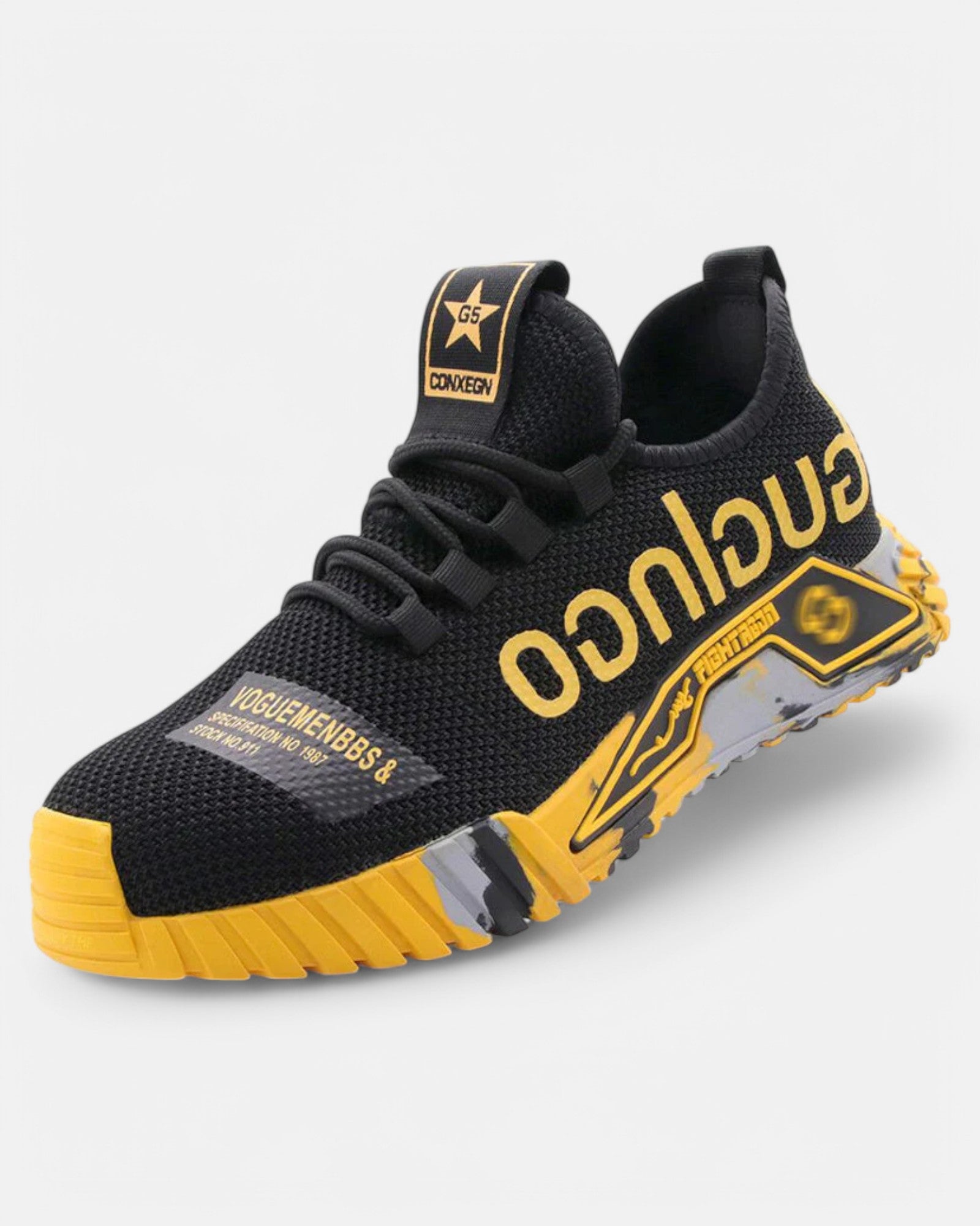 Chaussures de sécurité avec embout en acier et semelle antidérapante – Tige en maille respirante