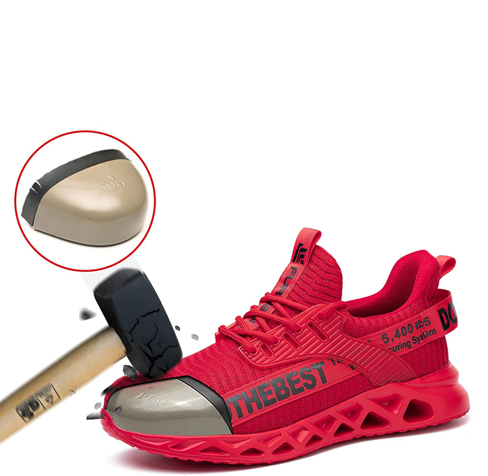 Chaussures de sécurité légères avec embout en acier et semelle en Kevlar – Confort et protection optimaux