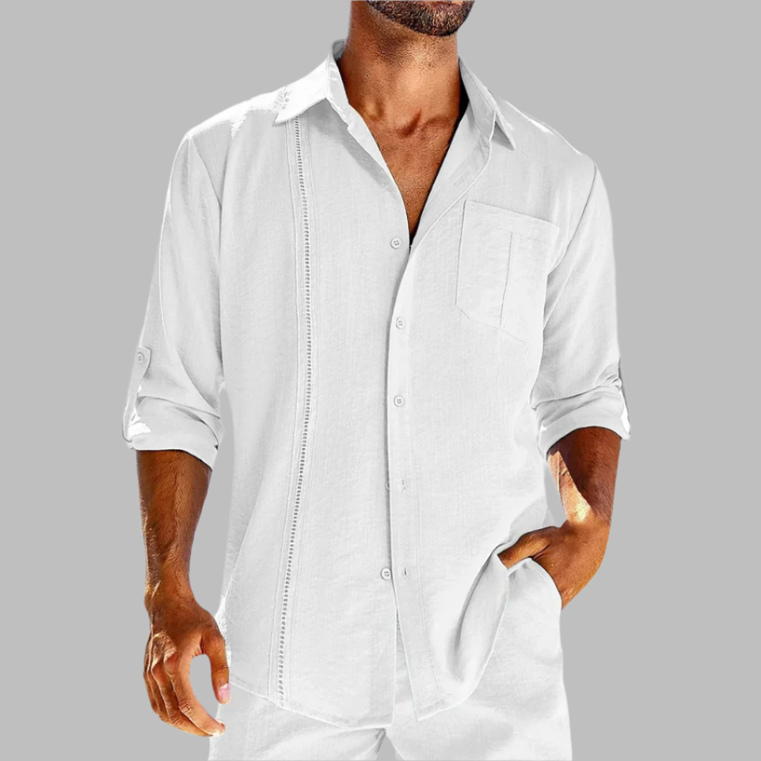 Casual Breathable Cotton Shirt for Men – Lightweight and Versatile Fabric, Ideal for Office and Outings