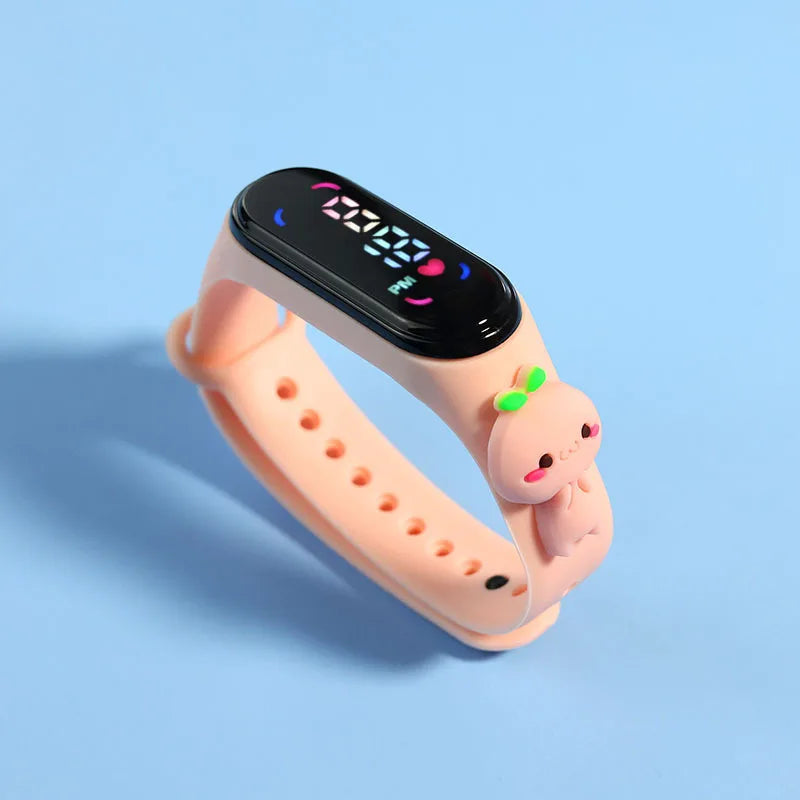 Montre sportive pour enfants à DEL avec motif Mickey – Bracelet électronique étanche pour enfants