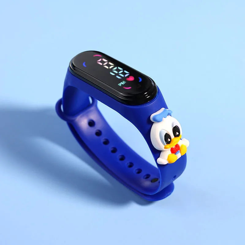 Children's LED Sports Watch with Mickey Design – Waterproof Electronic Bracelet for Kids