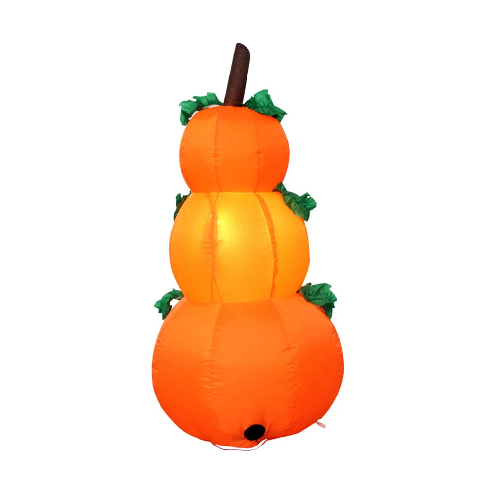 Citrouille Gonflable Halloween de 3,94 ft avec Lumières LED Rotatives – Décoration Extérieure
