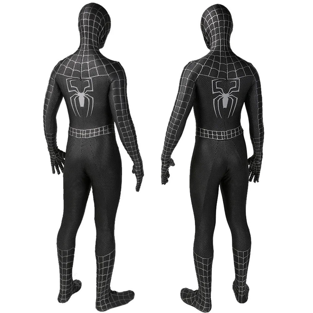 Costume Complet Spiderman Noir Raimi Zentai pour Cosplay et Halloween
