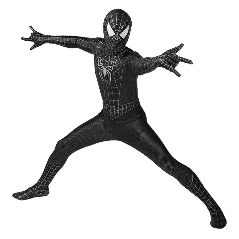 Costume Complet Spiderman Noir Raimi Zentai pour Cosplay et Halloween